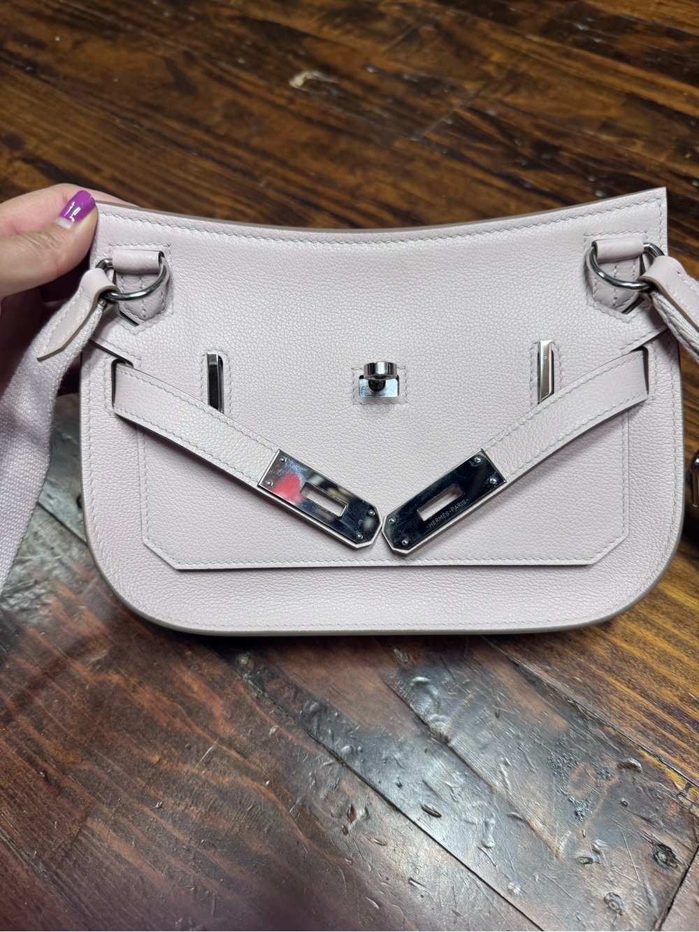 Jypsiere Mini Pink Leather Shoulder Bag